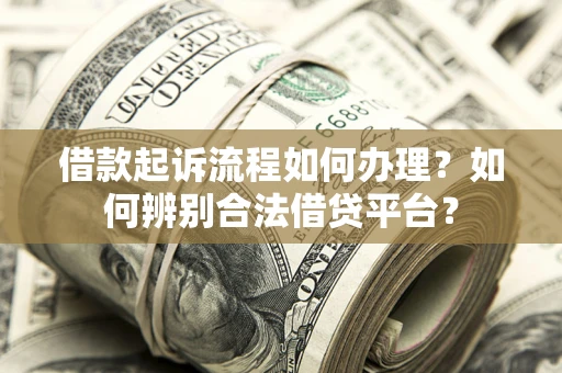 武汉借款起诉流程如何办理？如何辨别合法借贷平台？