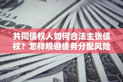 武汉共同债权人如何合法主张债权？怎样规避债务分配风险？