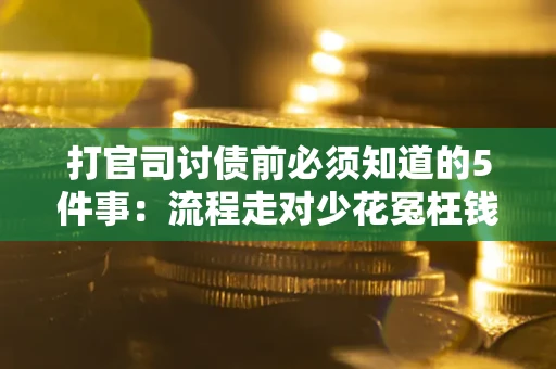 武汉打官司讨债前必须知道的5件事：流程走对少花冤枉钱