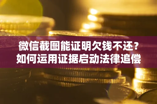 武汉微信截图能证明欠钱不还？如何运用证据启动法律追偿程序？