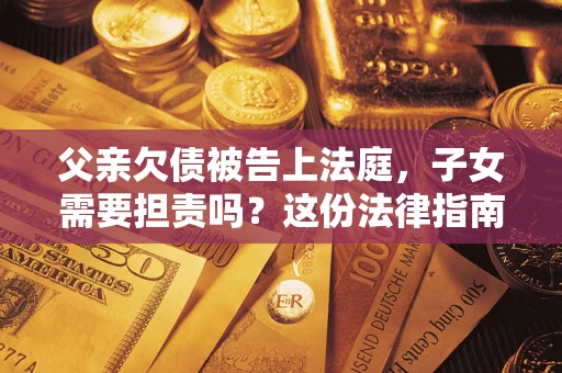 武汉父亲欠债被告上法庭，子女需要担责吗？这份法律指南必须看完
