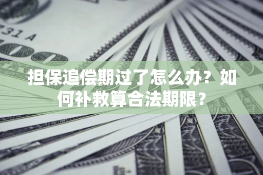 武汉担保追偿期过了怎么办？如何补救算合法期限？