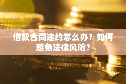 武汉借款合同违约怎么办？如何避免法律风险？