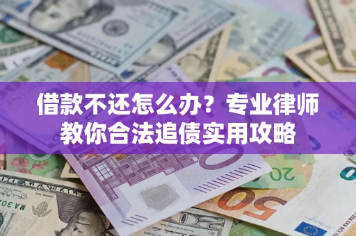 武汉借款不还怎么办？专业律师教你合法追债实用攻略